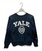 Champion REVERSE WEAVEチャンピオン リバース ウィーブ）の古着「プリントクルーネックスウェット」｜ネイビー