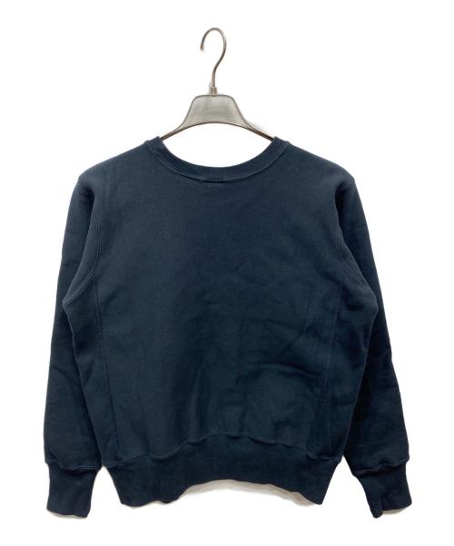 Champion REVERSE WEAVE（チャンピオン リバース ウィーブ）Champion REVERSE WEAVE (チャンピオン リバース ウィーブ) プリントクルーネックスウェット ネイビー サイズ:Ｍの古着・服飾アイテム