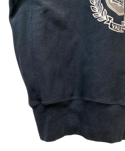 Champion REVERSE WEAVE（チャンピオン リバース ウィーブ）Champion REVERSE WEAVE (チャンピオン リバース ウィーブ) プリントクルーネックスウェット ネイビー サイズ:Ｍの古着・服飾アイテム