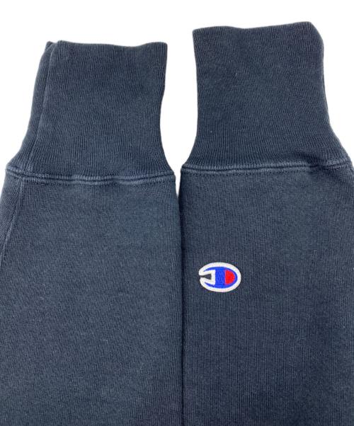 Champion REVERSE WEAVE（チャンピオン リバース ウィーブ）Champion REVERSE WEAVE (チャンピオン リバース ウィーブ) プリントクルーネックスウェット ネイビー サイズ:Ｍの古着・服飾アイテム