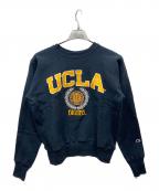 Champion REVERSE WEAVEチャンピオン リバース ウィーブ）の古着「プリントクルーネックスウェット」｜ネイビー