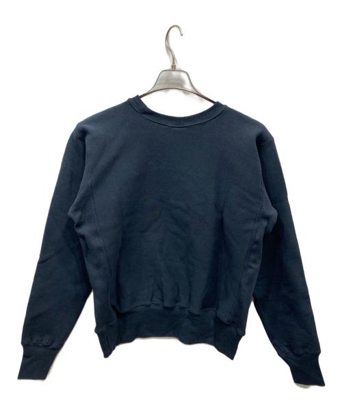 Champion REVERSE WEAVE（チャンピオン リバース ウィーブ）Champion REVERSE WEAVE (チャンピオン リバース ウィーブ) プリントクルーネックスウェット ネイビー サイズ:Mの古着・服飾アイテム