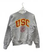 Championチャンピオン）の古着「プリントクルーネックスウェット」｜グレー