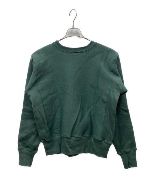Champion REVERSE WEAVE（チャンピオン リバース ウィーブ）Champion REVERSE WEAVE (チャンピオン リバース ウィーブ) プリントクルーネックスウェット グリーン サイズ:M 未使用品の古着・服飾アイテム