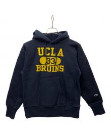 Champion REVERSE WEAVE（チャンピオン リバース ウィーブ）の古着「プリントパーカー」｜ネイビー