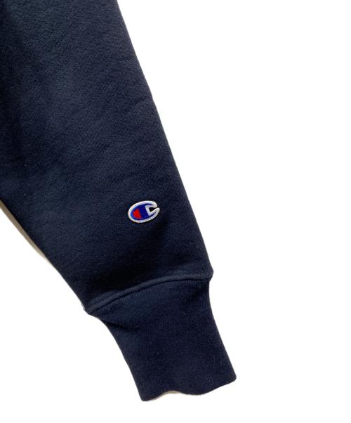 Champion REVERSE WEAVE（チャンピオン リバース ウィーブ）Champion REVERSE WEAVE (チャンピオン リバース ウィーブ) プリントパーカー ネイビー サイズ:Mの古着・服飾アイテム