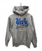 Champion REVERSE WEAVEチャンピオン リバース ウィーブ）の古着「プリントパーカー」｜グレー