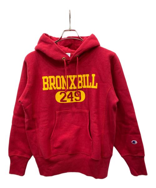 Champion REVERSE WEAVE（チャンピオン リバース ウィーブ）Champion REVERSE WEAVE (チャンピオン リバース ウィーブ) プリントパーカー レッド サイズ:M 未使用品の古着・服飾アイテム