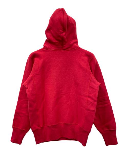 Champion REVERSE WEAVE（チャンピオン リバース ウィーブ）Champion REVERSE WEAVE (チャンピオン リバース ウィーブ) プリントパーカー レッド サイズ:M 未使用品の古着・服飾アイテム