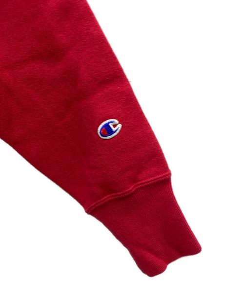 Champion REVERSE WEAVE（チャンピオン リバース ウィーブ）Champion REVERSE WEAVE (チャンピオン リバース ウィーブ) プリントパーカー レッド サイズ:M 未使用品の古着・服飾アイテム