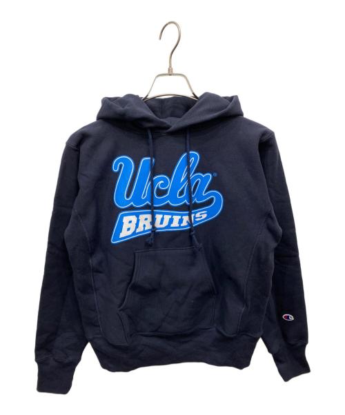 Champion REVERSE WEAVE（チャンピオン リバース ウィーブ）Champion REVERSE WEAVE (チャンピオン リバース ウィーブ) プリントパーカー ネイビー サイズ:Ｍ 未使用品の古着・服飾アイテム