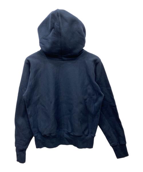 Champion REVERSE WEAVE（チャンピオン リバース ウィーブ）Champion REVERSE WEAVE (チャンピオン リバース ウィーブ) プリントパーカー ネイビー サイズ:Mの古着・服飾アイテム