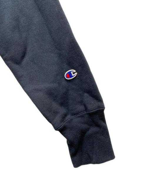 Champion REVERSE WEAVE（チャンピオン リバース ウィーブ）Champion REVERSE WEAVE (チャンピオン リバース ウィーブ) プリントパーカー ネイビー サイズ:Mの古着・服飾アイテム