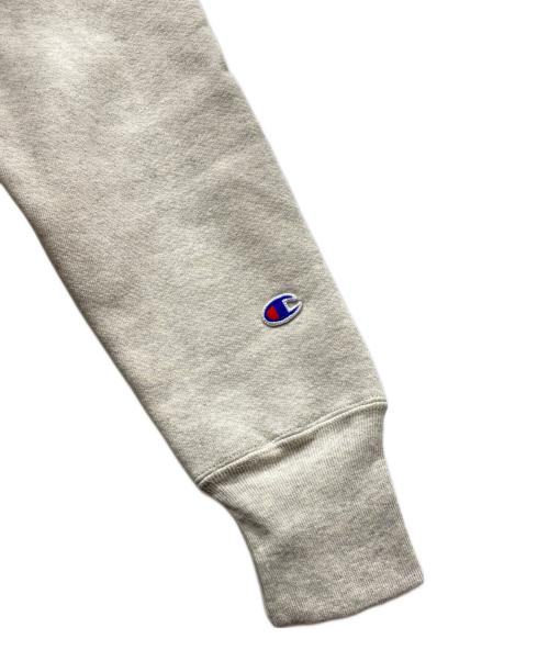 Champion REVERSE WEAVE（チャンピオン リバース ウィーブ）Champion REVERSE WEAVE (チャンピオン リバース ウィーブ) 染み込みプリントパーカー グレー サイズ:M 未使用品の古着・服飾アイテム