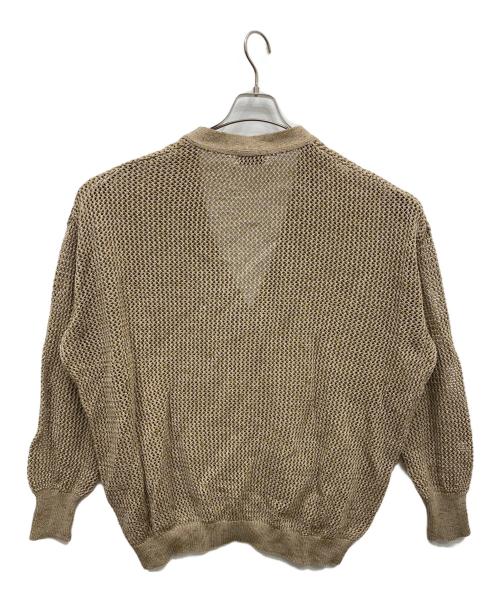 BALLAST ARK（バラストアーク）BALLAST ARK (バラストアーク) メッシュカーディガン ブラウン サイズ:FREEの古着・服飾アイテム