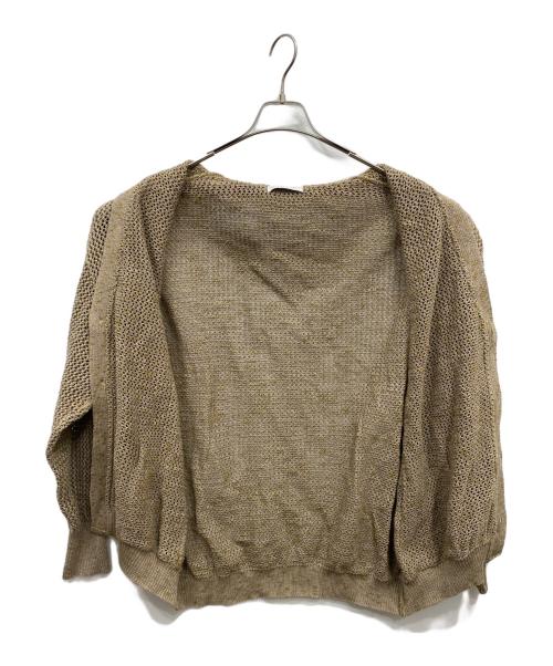 BALLAST ARK（バラストアーク）BALLAST ARK (バラストアーク) メッシュカーディガン ブラウン サイズ:FREEの古着・服飾アイテム