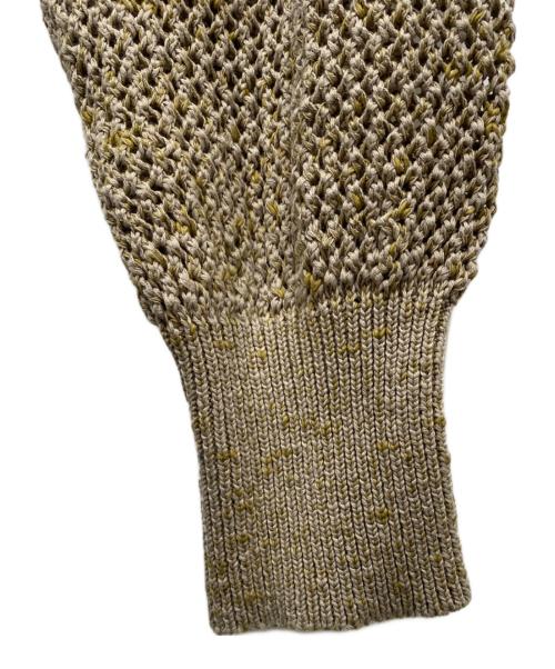 BALLAST ARK（バラストアーク）BALLAST ARK (バラストアーク) メッシュカーディガン ブラウン サイズ:FREEの古着・服飾アイテム