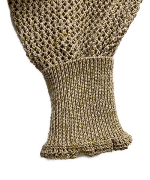 BALLAST ARK（バラストアーク）BALLAST ARK (バラストアーク) メッシュカーディガン ブラウン サイズ:FREEの古着・服飾アイテム