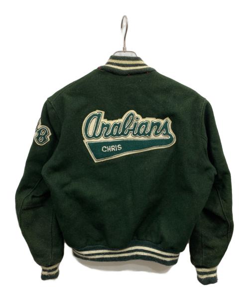 DeLong（デロング）DeLong (デロング) スタジャン グリーン サイズ:38の古着・服飾アイテム