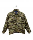 東洋エンタープライズトウヨウエンタープライズ）の古着「Vietnam Liner Jacket “VIET-NAM MAP”」｜グリーン