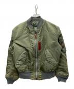 ALPHAアルファ）の古着「MA-1ジャケット」｜カーキ