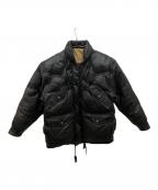 HARLEY-DAVIDSONハーレーダビッドソン）の古着「レザーダウンジャケット」｜ブラック