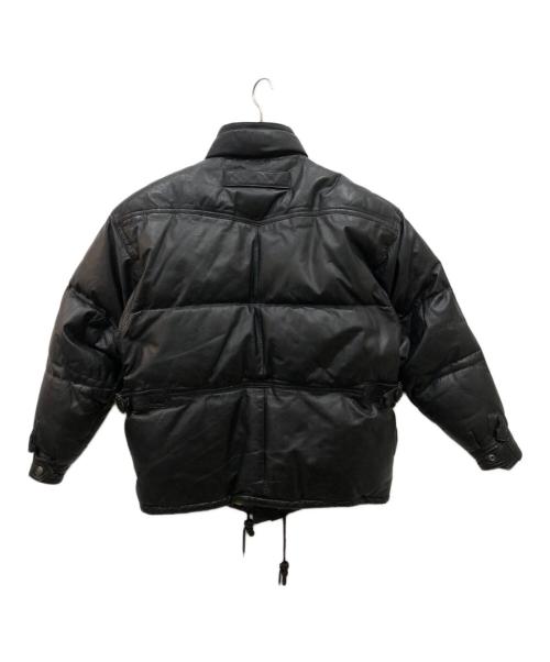 HARLEY-DAVIDSON（ハーレーダビッドソン）HARLEY-DAVIDSON (ハーレーダビッドソン) レザーダウンジャケット ブラック サイズ:Mの古着・服飾アイテム