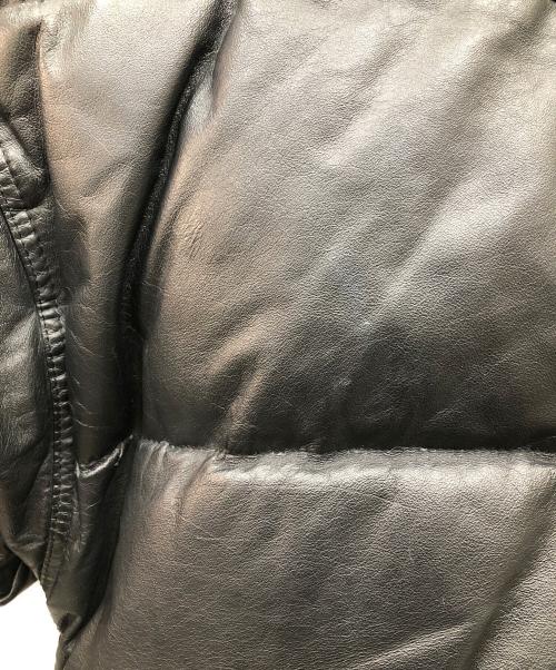 HARLEY-DAVIDSON（ハーレーダビッドソン）HARLEY-DAVIDSON (ハーレーダビッドソン) レザーダウンジャケット ブラック サイズ:Mの古着・服飾アイテム
