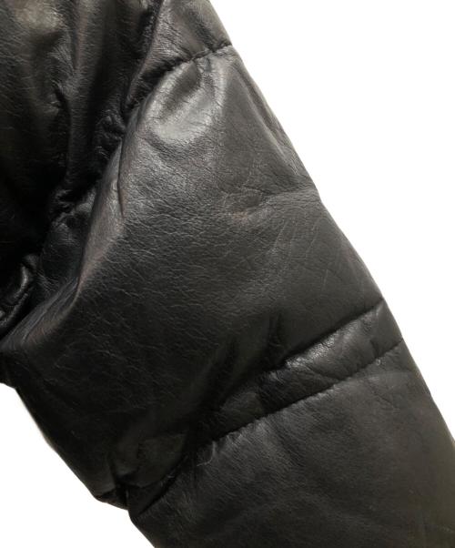 HARLEY-DAVIDSON（ハーレーダビッドソン）HARLEY-DAVIDSON (ハーレーダビッドソン) レザーダウンジャケット ブラック サイズ:Mの古着・服飾アイテム