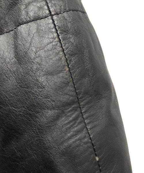 HARLEY-DAVIDSON（ハーレーダビッドソン）HARLEY-DAVIDSON (ハーレーダビッドソン) レザーダウンジャケット ブラック サイズ:Mの古着・服飾アイテム