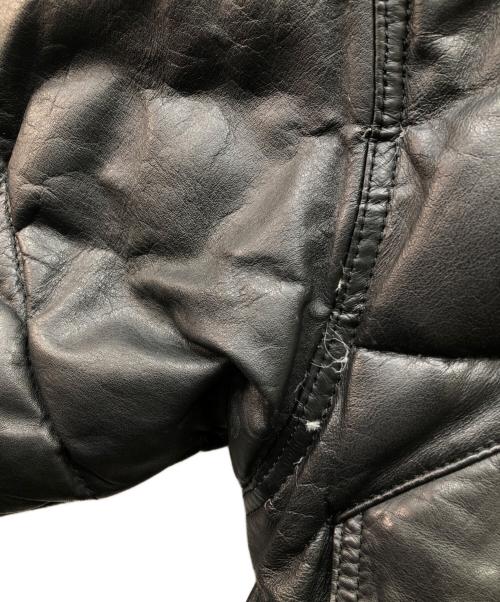 HARLEY-DAVIDSON（ハーレーダビッドソン）HARLEY-DAVIDSON (ハーレーダビッドソン) レザーダウンジャケット ブラック サイズ:Mの古着・服飾アイテム