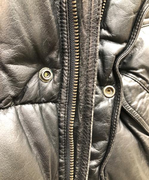 HARLEY-DAVIDSON（ハーレーダビッドソン）HARLEY-DAVIDSON (ハーレーダビッドソン) レザーダウンジャケット ブラック サイズ:Mの古着・服飾アイテム