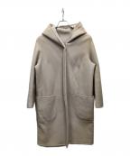 Pelley Lussoペレリールッソ）の古着「リバーシブルムートンコート」｜アイボリー