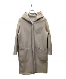 Pelley Lusso（ペレリールッソ）の古着「リバーシブルムートンコート」｜アイボリー