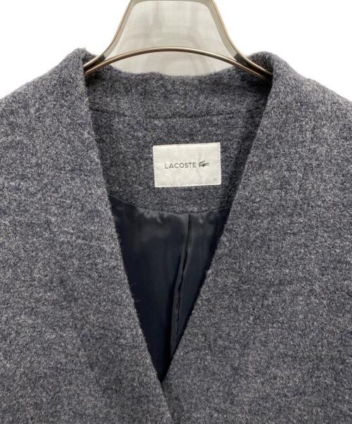 LACOSTE（ラコステ）LACOSTE (ラコステ) ウールコート ブラック サイズ:36の古着・服飾アイテム