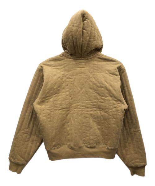 stussy（ステューシー）stussy (ステューシー) VERTICAL QUILTED ZIP HOODIE ブラウン サイズ:Mの古着・服飾アイテム