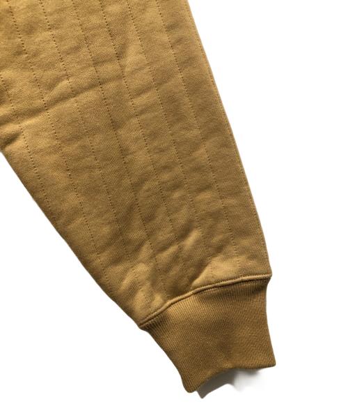 stussy（ステューシー）stussy (ステューシー) VERTICAL QUILTED ZIP HOODIE ブラウン サイズ:Mの古着・服飾アイテム