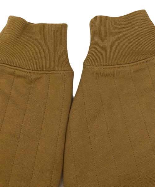 stussy（ステューシー）stussy (ステューシー) VERTICAL QUILTED ZIP HOODIE ブラウン サイズ:Mの古着・服飾アイテム