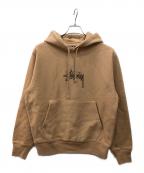 stussyステューシー）の古着「プルオーバーパーカー」｜ベージュ