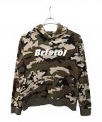 F.C.R.B.エフシーレアルブリストル）の古着「CAMOSTAR HOOD PULLOVER」｜オリーブ