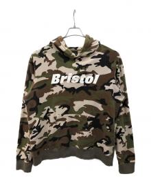 F.C.R.B.（エフシーレアルブリストル）の古着「CAMOSTAR HOOD PULLOVER」｜オリーブ