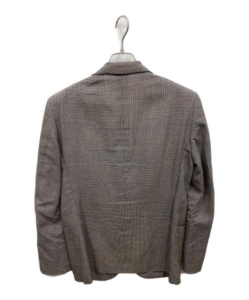 UNITED ARROWS（ユナイテッドアローズ）UNITED ARROWS (ユナイテッドアローズ) マイクロチェック3Bジャケット ブラウン サイズ:46の古着・服飾アイテム