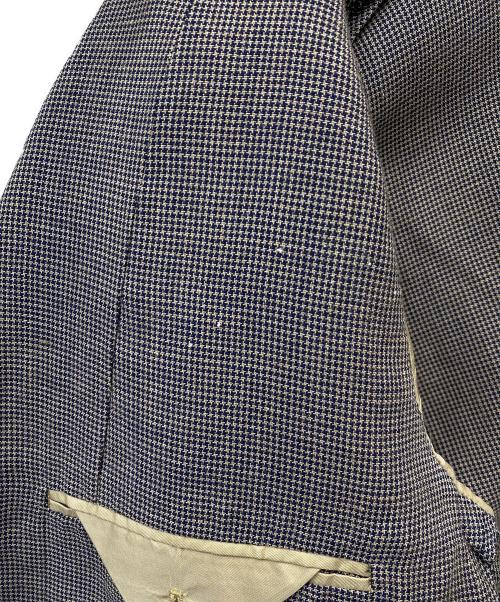 UNITED ARROWS（ユナイテッドアローズ）UNITED ARROWS (ユナイテッドアローズ) マイクロチェック3Bジャケット ブラウン サイズ:46の古着・服飾アイテム