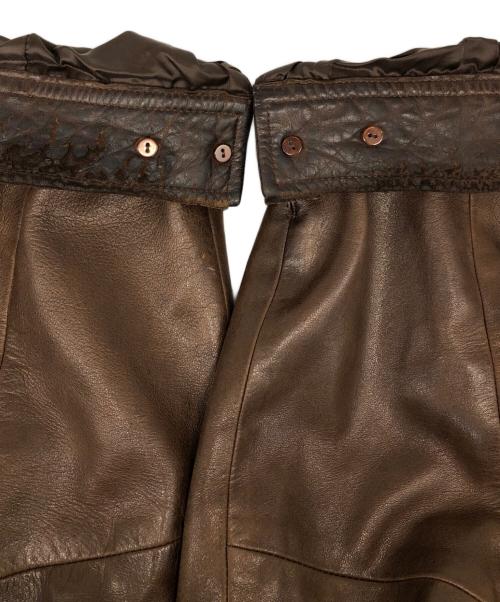 POLO RALPH LAUREN（ポロ・ラルフローレン）POLO RALPH LAUREN (ポロ・ラルフローレン) レザージャケット ブラウン サイズ:XXLの古着・服飾アイテム