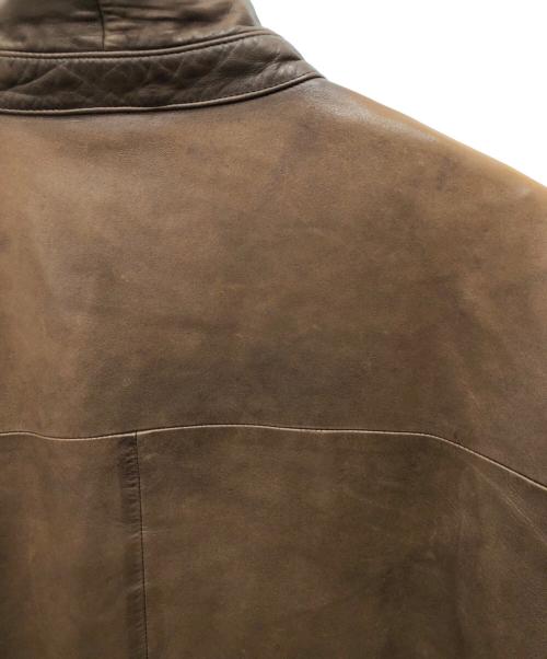 POLO RALPH LAUREN（ポロ・ラルフローレン）POLO RALPH LAUREN (ポロ・ラルフローレン) レザージャケット ブラウン サイズ:XXLの古着・服飾アイテム