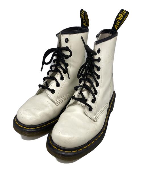 Dr.Martens（ドクターマーチン）Dr.Martens (ドクターマーチン) 8ホールブーツ ホワイト サイズ:Mの古着・服飾アイテム