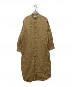 INDIVIDUALIZED SHIRTSインディビジュアライズドシャツ）の古着「リネンロングシャツ」｜ブラウン