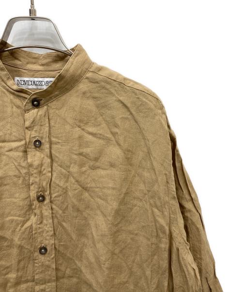 INDIVIDUALIZED SHIRTS（インディビジュアライズドシャツ）INDIVIDUALIZED SHIRTS (インディビジュアライズドシャツ) リネンロングシャツ ブラウン サイズ:-の古着・服飾アイテム