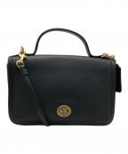 COACHコーチ）の古着「ターンロックミニショルダーバッグ」｜ブラック