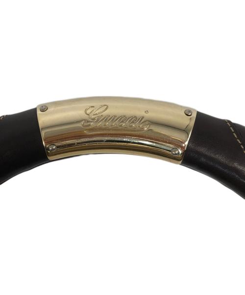 GUCCI（グッチ）GUCCI (グッチ) インディハンドバッグ ブラウンの古着・服飾アイテム